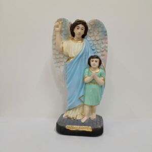 IMAGEM EM GESSO ANJO DA GUARDA 23CM
