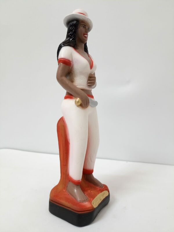IMAGEM EM GESSO MARIA NAVALHA  ROUPA BRANCA 22 CM - Image 2
