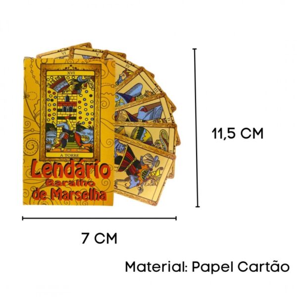 TAROT O LENDÁRIO BARALHO DE MARSELHA 22 CARTAS COM LIVRETO EXPLICATIVO - Imagem 2
