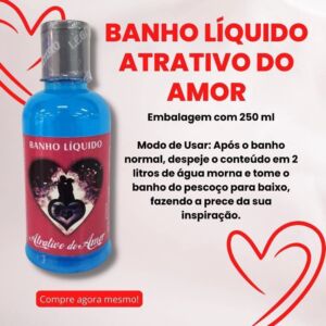 BANHO LÍQUIDO ATRATIVO DO AMOR 250 ML - PORTO FIRME