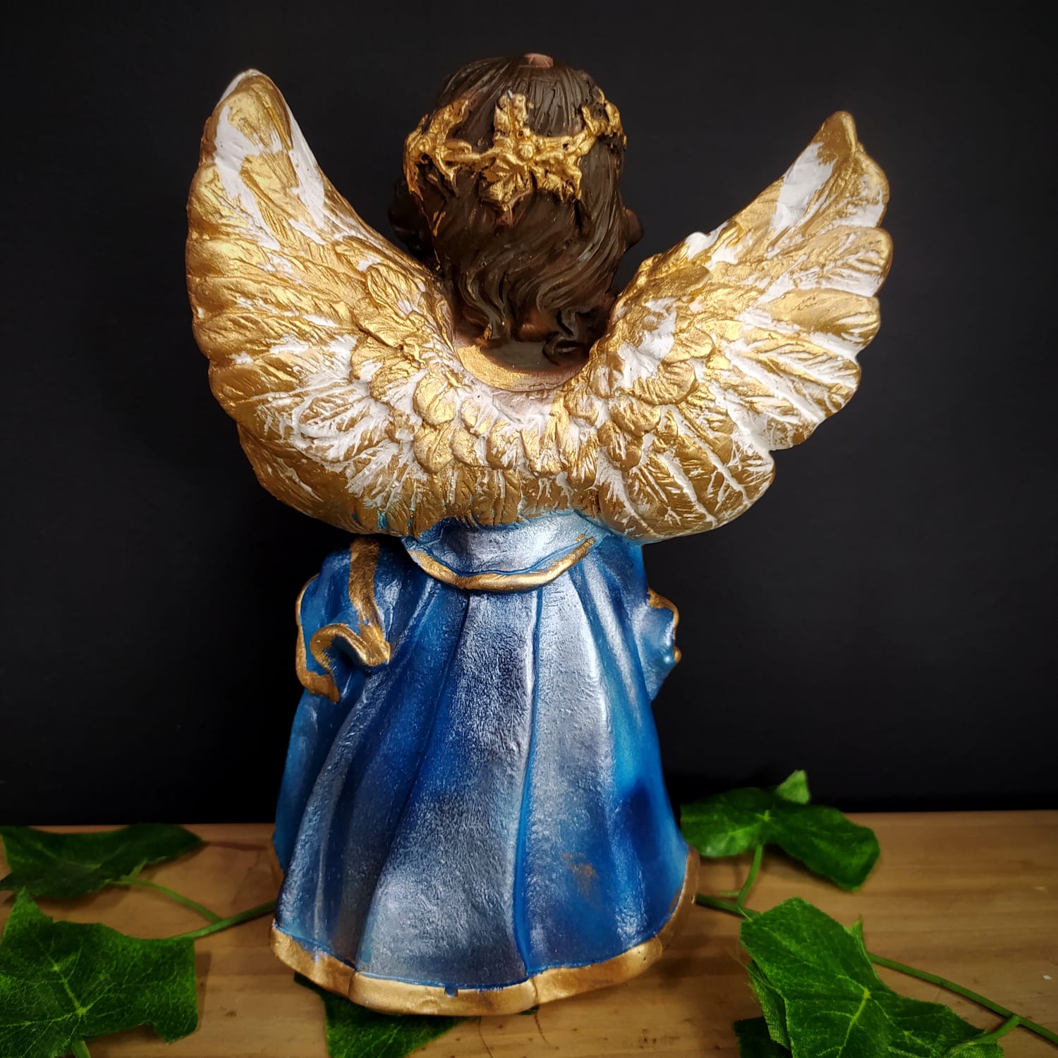 IMAGEM EM GESSO ANJINHO DA GUARDA AZUL 23CM - Imagem 2