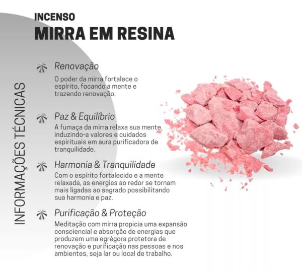 RESINA PARA DEFUMAÇÃO MIRRA VERMELHA PCTE 50G - CASA FÉ - Image 2