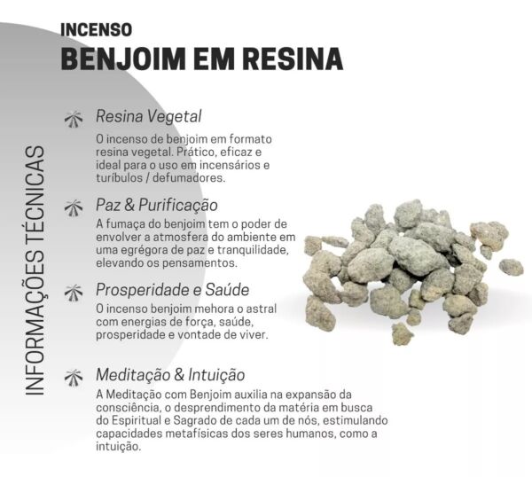 RESINA PARA DEFUMAÇÃO BENJOIM PCTE 50G - CASA FÉ - Imagem 2