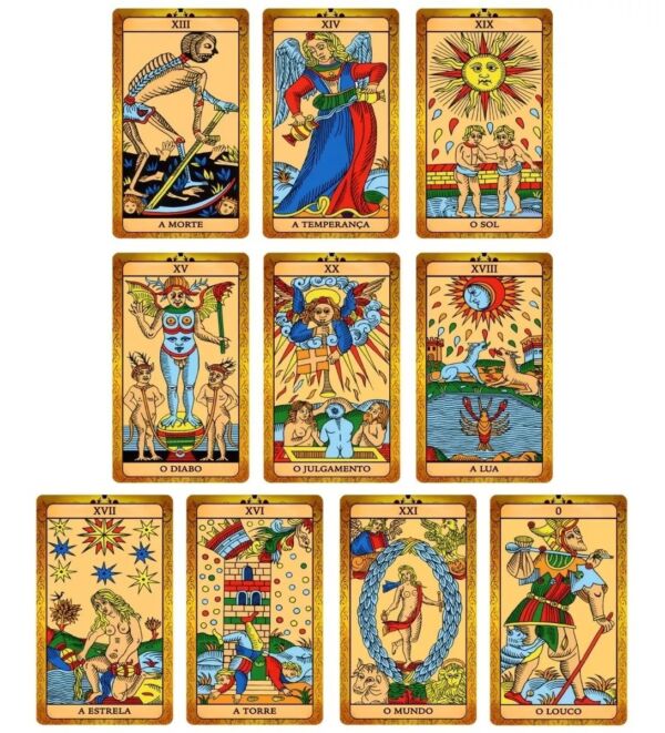 TAROT O LENDÁRIO BARALHO DE MARSELHA 22 CARTAS COM LIVRETO EXPLICATIVO - Imagem 7