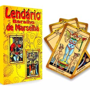 TAROT O LENDÁRIO BARALHO DE MARSELHA 22 CARTAS COM LIVRETO EXPLICATIVO
