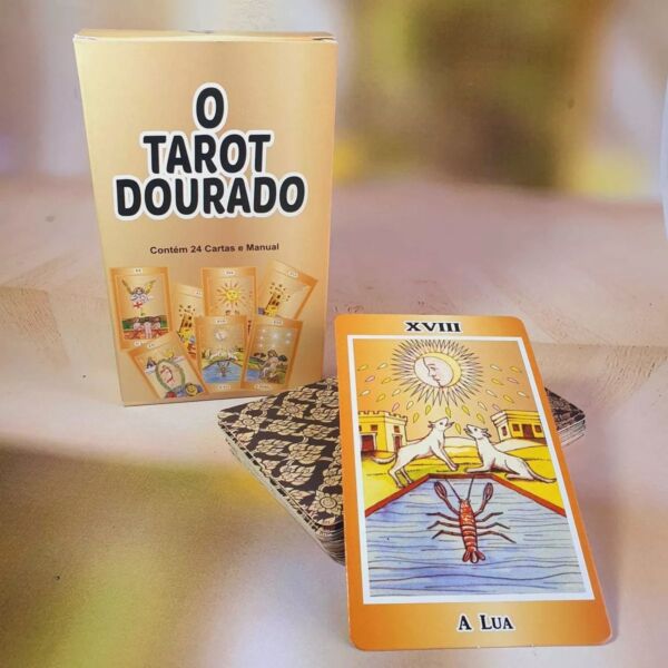 TAROT O TAROT DOURADO  24 CARTAS COM MANUAL - Imagem 4