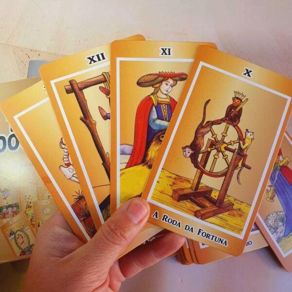 TAROT O TAROT DOURADO  24 CARTAS COM MANUAL - Imagem 5