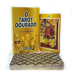TAROT O TAROT DOURADO  24 CARTAS COM MANUAL