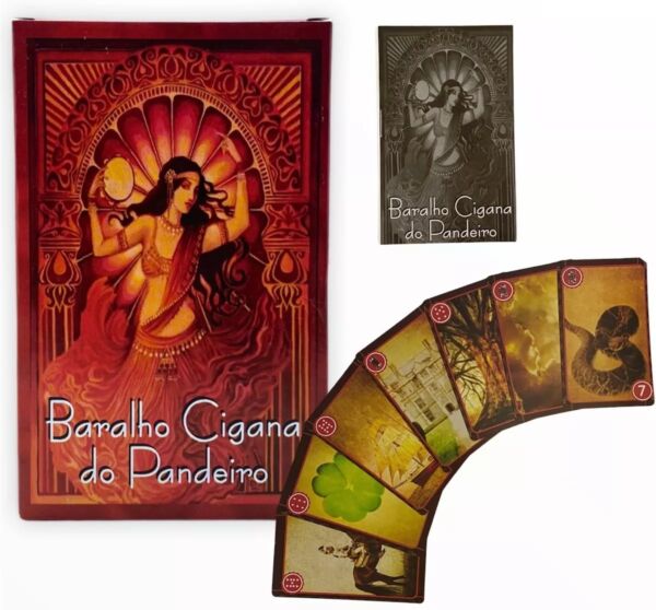 TAROT BARALHO DA CIGANA DO PANDEIRO 36 CARTAS COM UM LIVRETO EXPLICATIVO - Imagem 3