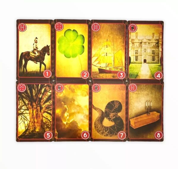 TAROT BARALHO DA CIGANA DO PANDEIRO 36 CARTAS COM UM LIVRETO EXPLICATIVO - Imagem 2