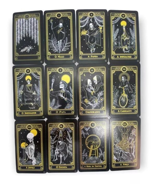 TAROT O GRANDE TAROT NEGRO 78 CARTAS E MANUAL EXPLICATIVO - Imagem 6