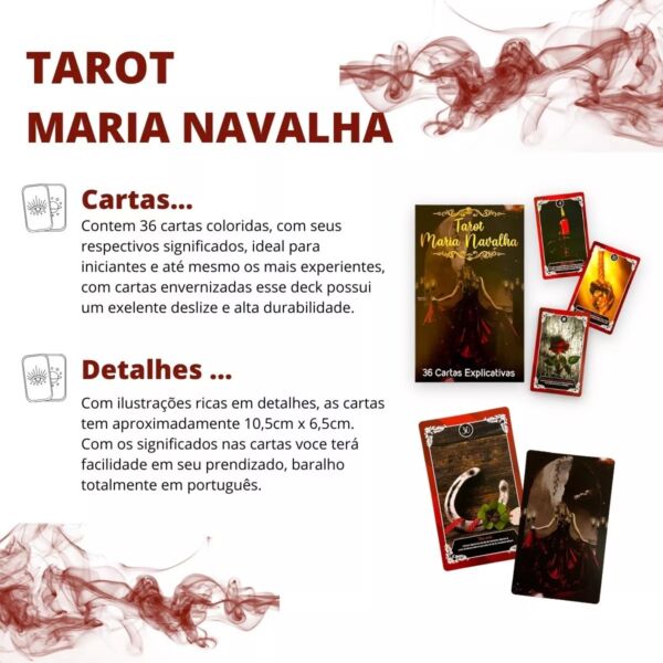 TAROT MARIA NAVALHA 36 CARTAS AUTO EXPLICATIVAS - Image 5