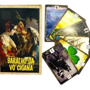 TAROT BARALHO VÓ CIGANA 36 CARTAS COM LIVRETO EXPLICATIVO