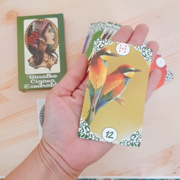 TAROT BARALHO CIGANA ESMERALDA COM 36 CARTAS E LIVRETO EXPLICATIVO - Imagem 2