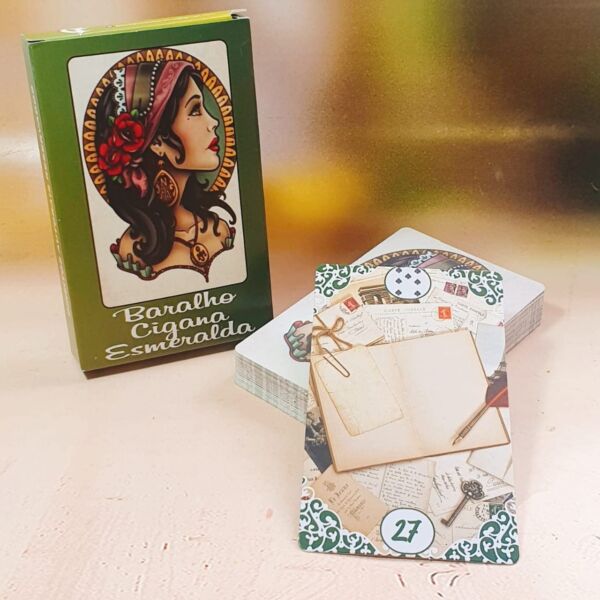 TAROT BARALHO CIGANA ESMERALDA COM 36 CARTAS E LIVRETO EXPLICATIVO - Imagem 3