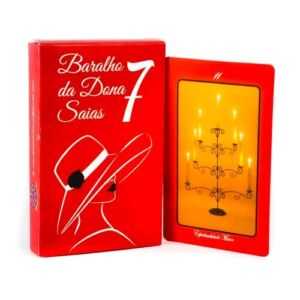 TAROT BARALHO DE DONA 7 SAIA COM 36 CARTAS E MANUAL EXPLICATIVO