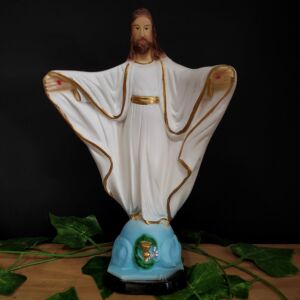 IMAGEM EM GESSO DE JESUS CRISTO 24CM