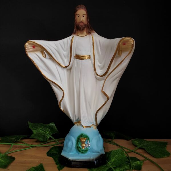 IMAGEM EM GESSO DE JESUS CRISTO 24CM