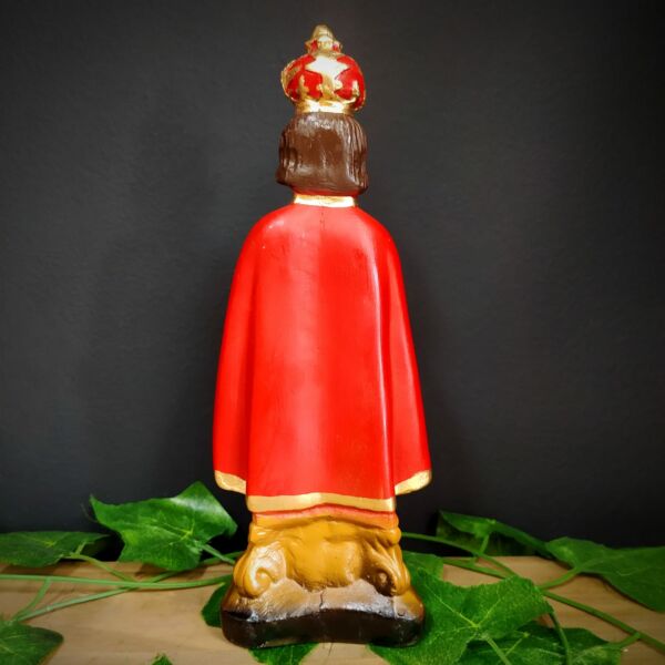 IMAGEM EM GESSO MENINO JESUS DE PRAGA 22CM - Image 2