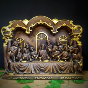 SANTA CEIA DE MESA NA CAPELA ENVELHECIDA 29CM