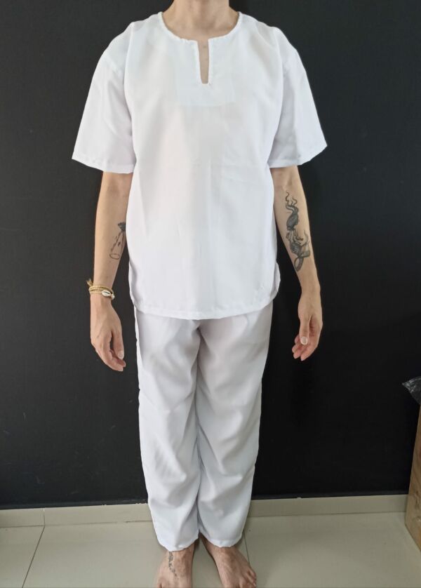 CONJUNTO OXFORD BRANCO TAMANHO M UNISSEX - Imagem 2