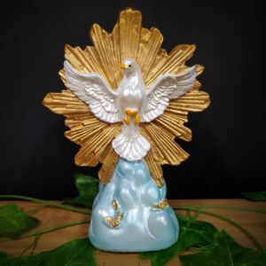 IMAGEM EM GESSO DIVINO ESPIRITO SANTO 19CM