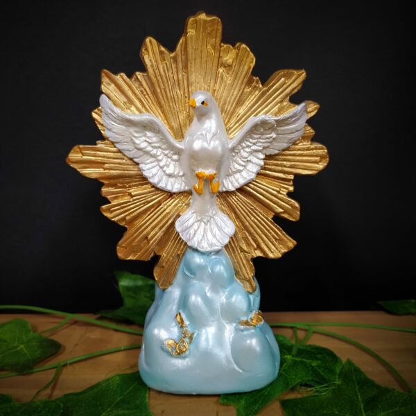 IMAGEM EM GESSO DIVINO ESPIRITO SANTO 19CM