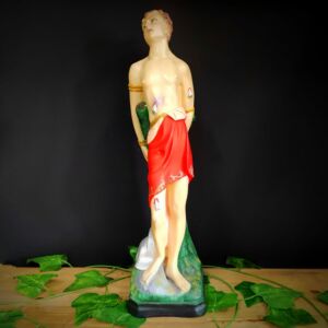IMAGEM EM GESSO SÃO SEBASTIÃO 40CM