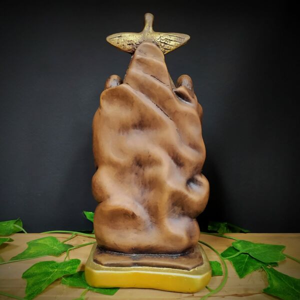 IMAGEM EM GESSO DIVINO PAI ETERNO ENVELHECIDO 28CM - Imagem 2