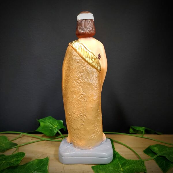 IMAGEM EM GESSO SÃO LAZARO 20CM - Imagem 2