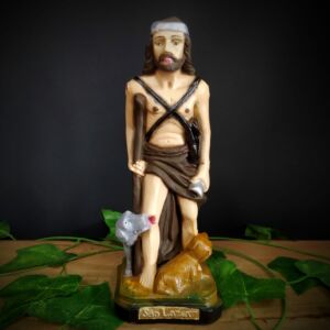 IMAGEM EM GESSO SÃO LAZARO 21CM