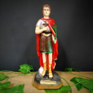 IMAGEM EM GESSO SANTO EXPEDITO 22CM
