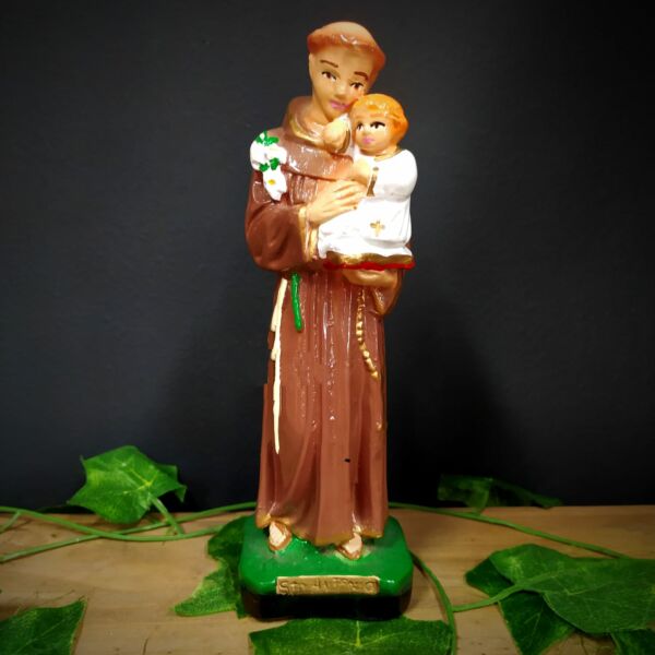 IMAGEM EM GESSO SANTO ANTONIO 20CM - PAULISTA