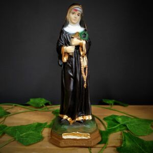 IMAGEM EM GESSO SANTA RITA 20CM