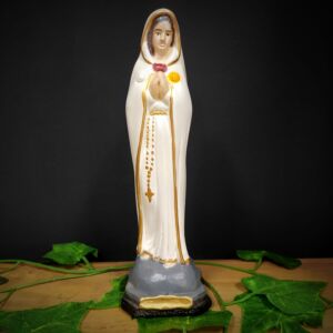 IMAGEM EM GESSO NOSSA ROSA MISTICA 21CM
