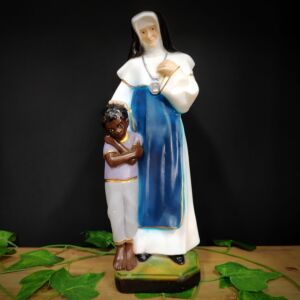 IMAGEM EM GESSO SANTA IRMÃ DULCE 30CM