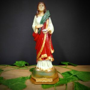 IMAGEM EM GESSO SANTA LUZIA 20CM
