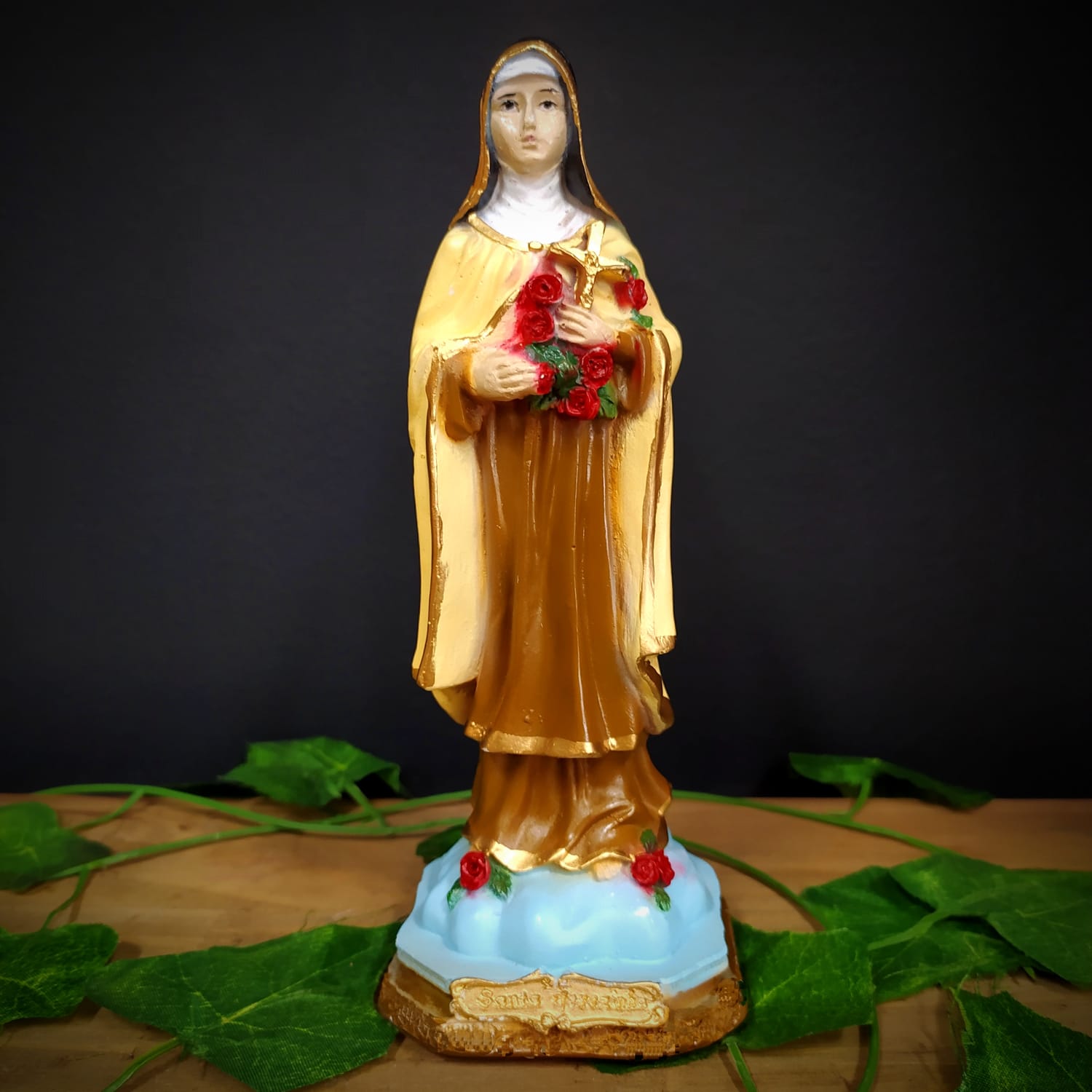 IMAGEM EM GESSO SANTA TEREZINHA 20CM