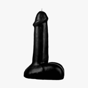 VELA DE MAGIA SEXO MASCULINO PRETA 17CM