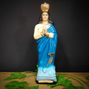 IMAGEM EM GESSO SANTA SARA PELE CLARA 23CM