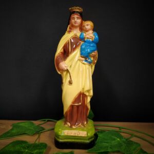 IMAGEM EM GESSO NOSSA SENHORA DO CARMO 19CM - PAULISTA