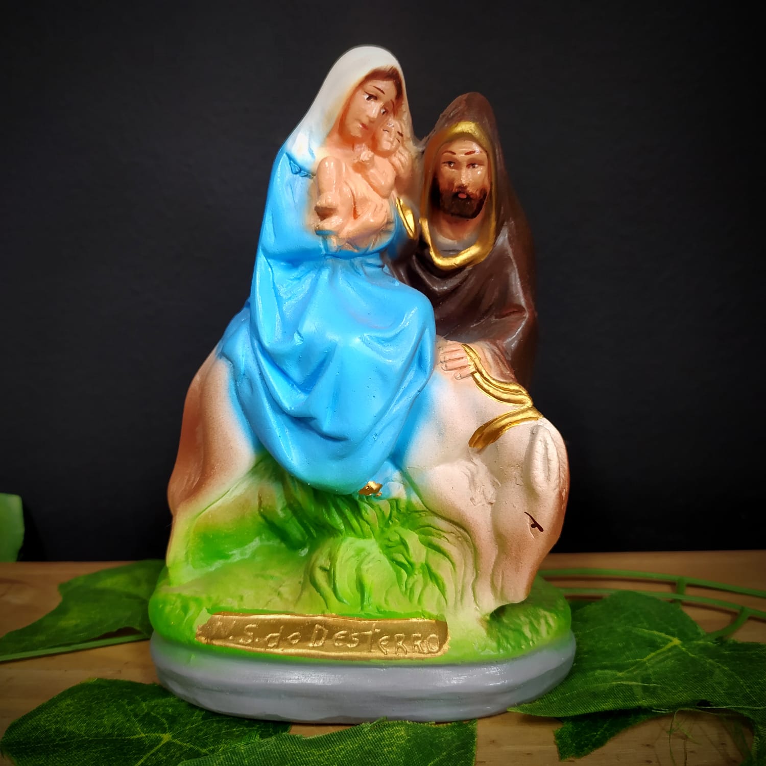 IMAGEM EM GESSO NOSSA SENHORA DAS CANDEIAS 20CM - PAULISTA