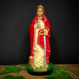 IMAGEM EM GESSO SANTA BARBARA 21CM - PAULISTA