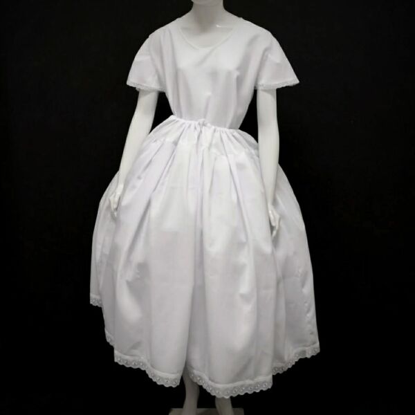 CONJUNTO BATA E SAIA OXFORD BRANCA G