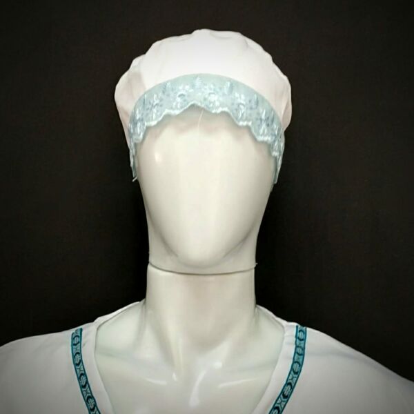 FILÁ BRANCO COM RENDA AZUL CLARO - COD001 - Image 2