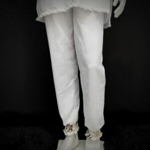 CALÇA BRANCA COM ELÁSTICO UNISSEX - COD003