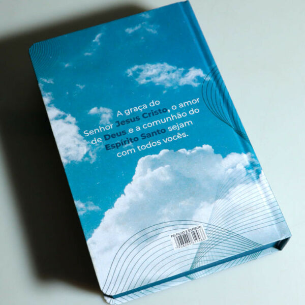 BIBLIA SAGRADA LETRA GRANDE COM HARPA AVIVADA E COURINHOS CAPA DURA PAI FILHO E ESPIRITO 800 PÁGINAS - Imagem 3