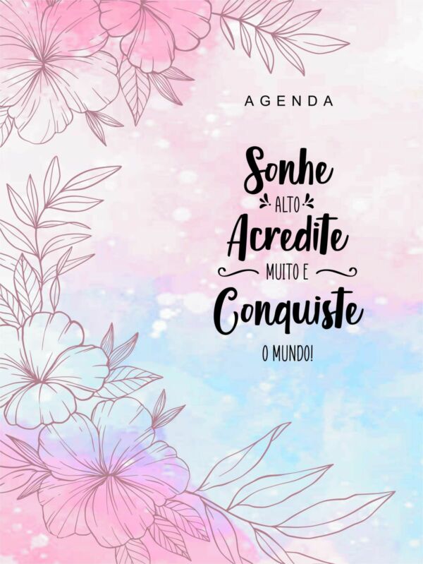 AGENDA PERMANENTE COM ESTAMPA HOLOGRÁFICA REF0325 - CASA FÉ - Imagem 2