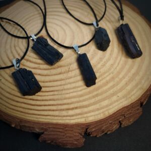 COLAR DE PEDRA TURMALINA NEGRA - PROTEÇÃO - CRISTAL NATURAL