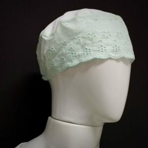 FILÁ BRANCO COM RENDA VERDE ÁGUA - COD001